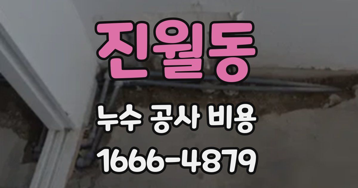 진월동 누수 공사 비용