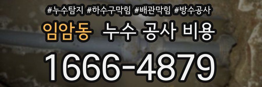 임암동 누수 공사 비용