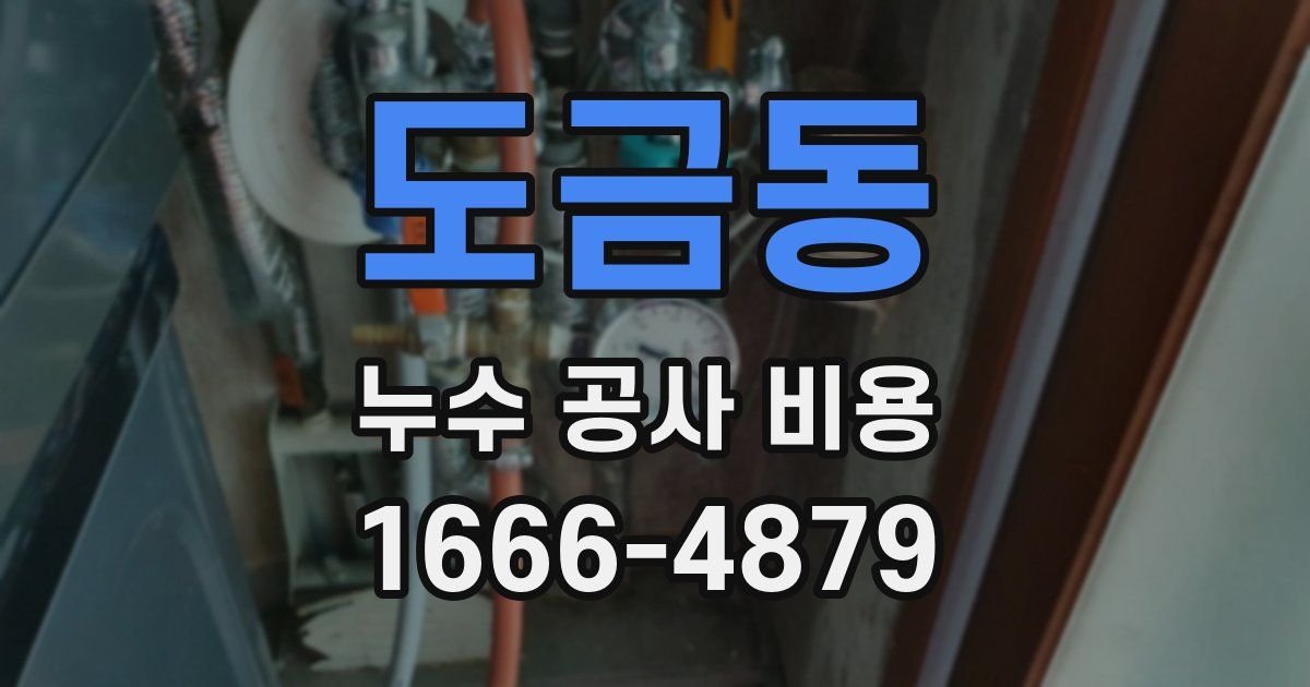 도금동 누수 공사 비용
