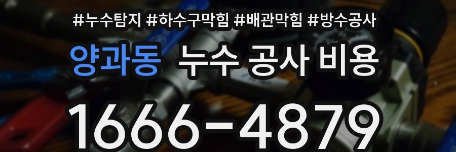 양과동 누수 공사 비용