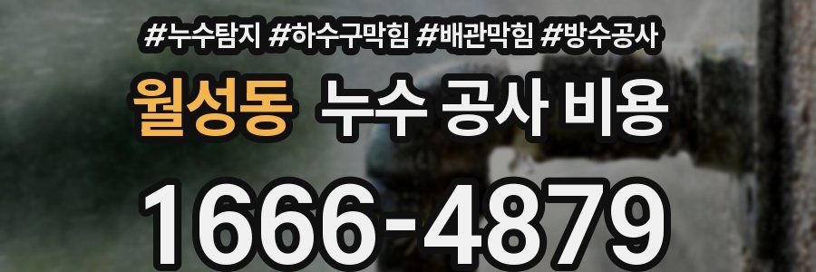 월성동 누수 공사 비용