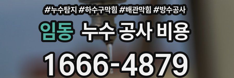 임동 누수 공사 비용