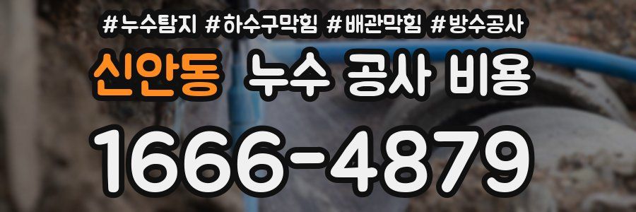 신안동 누수 공사 비용