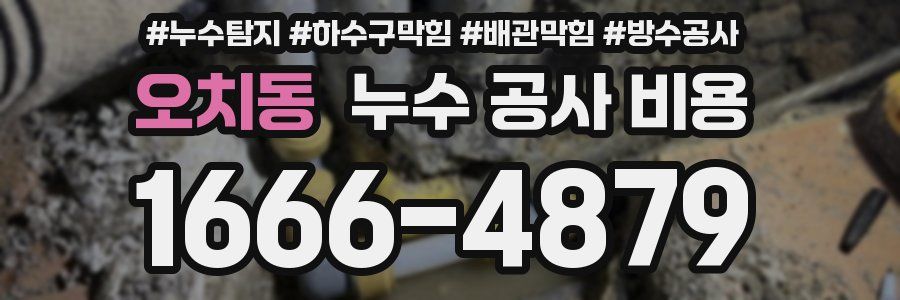 오치동 누수 공사 비용