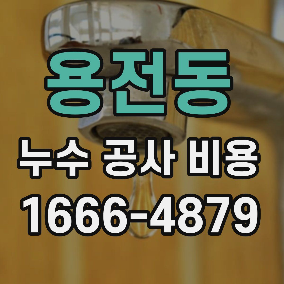용전동 누수 공사 비용
