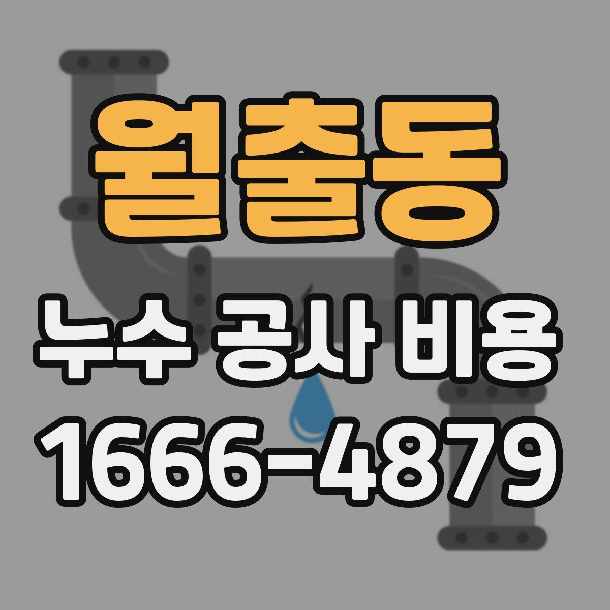 월출동 누수 공사 비용