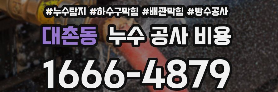 대촌동 누수 공사 비용