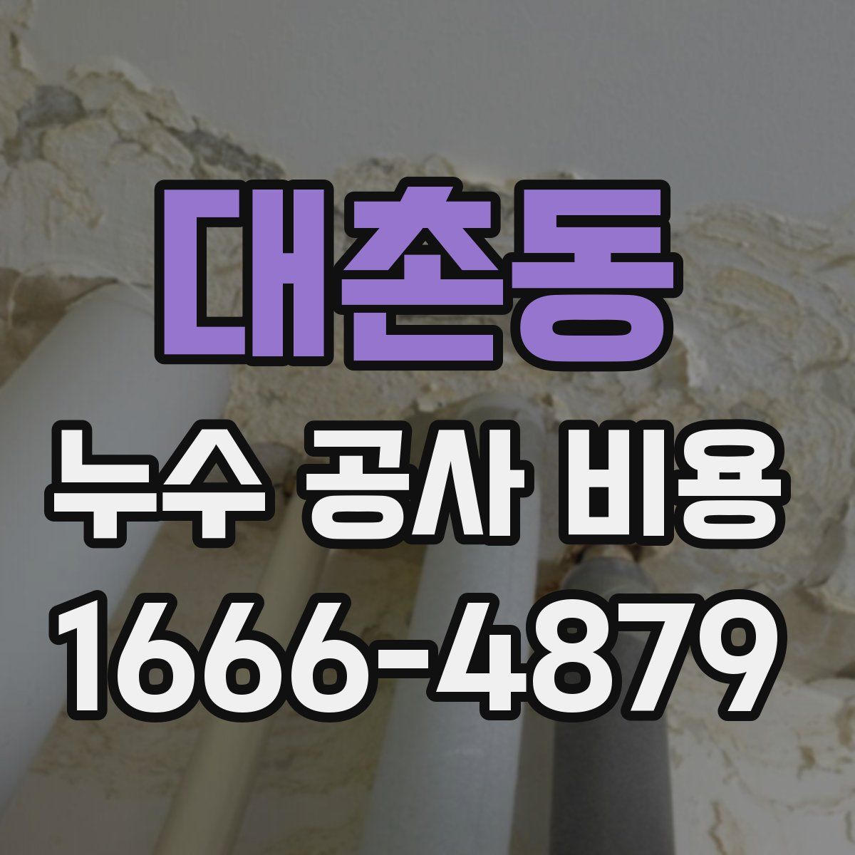 대촌동 누수 공사 비용