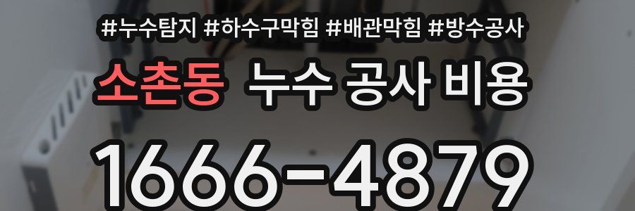 소촌동 누수 공사 비용