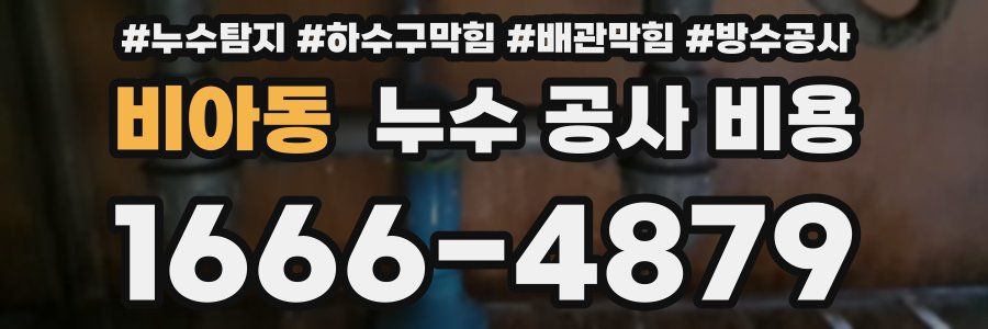 비아동 누수 공사 비용
