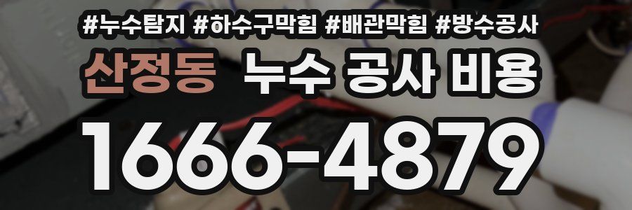 산정동 누수 공사 비용