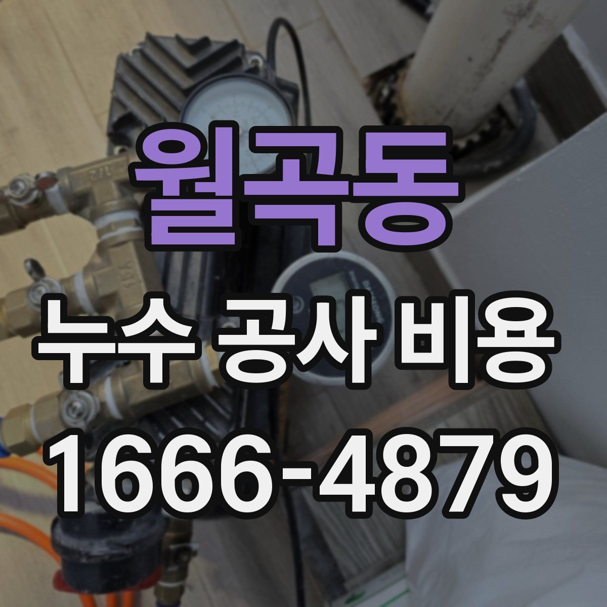 월곡동 누수 공사 비용