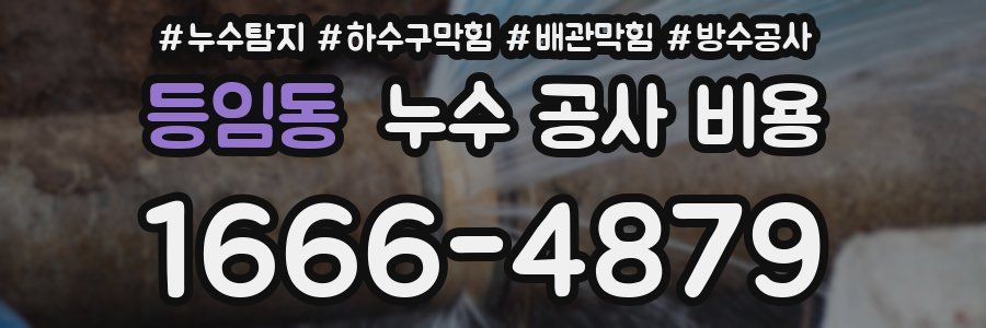 등임동 누수 공사 비용