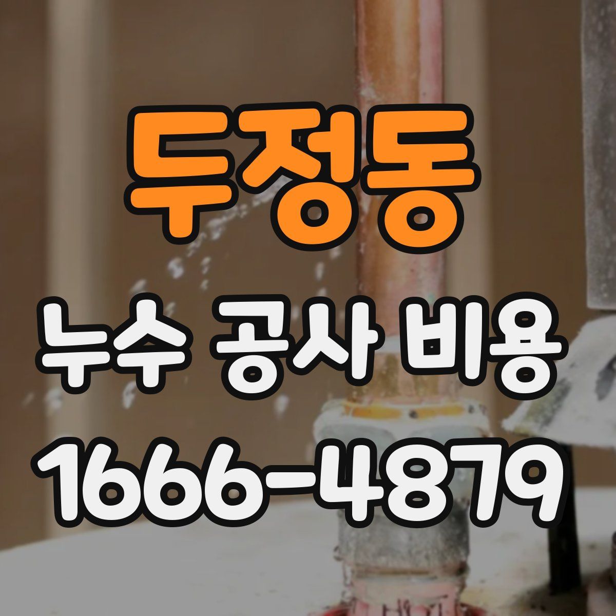두정동 누수 공사 비용