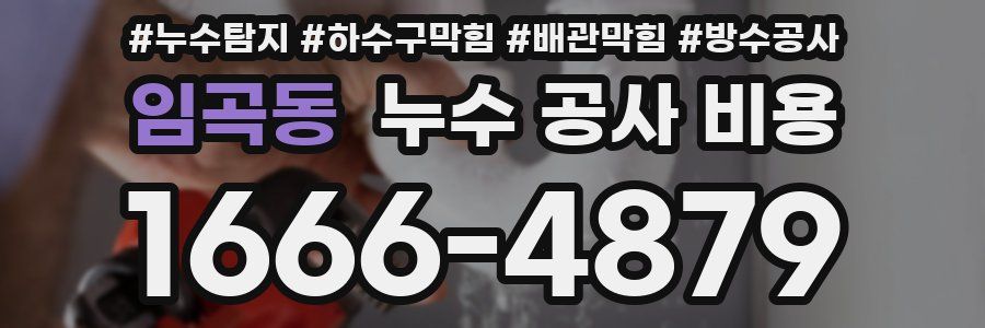 임곡동 누수 공사 비용