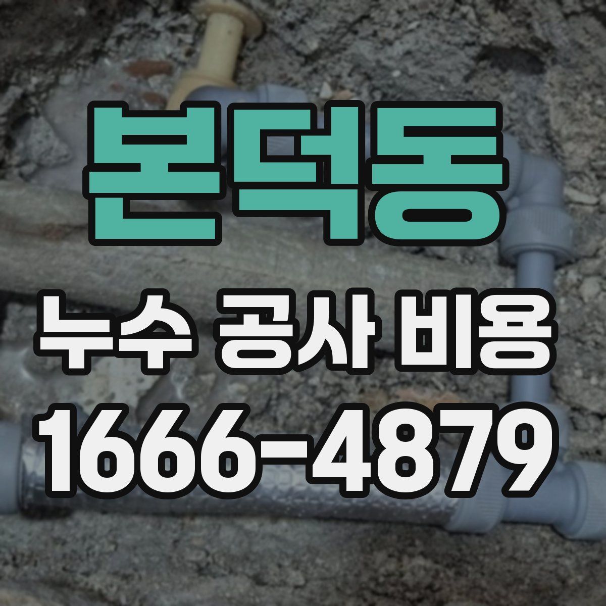 본덕동 누수 공사 비용