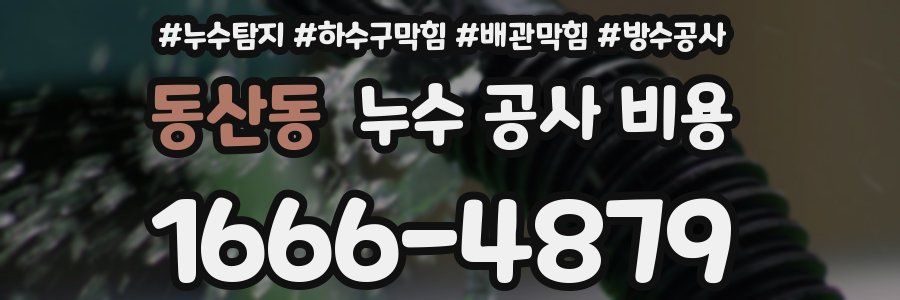 동산동 누수 공사 비용