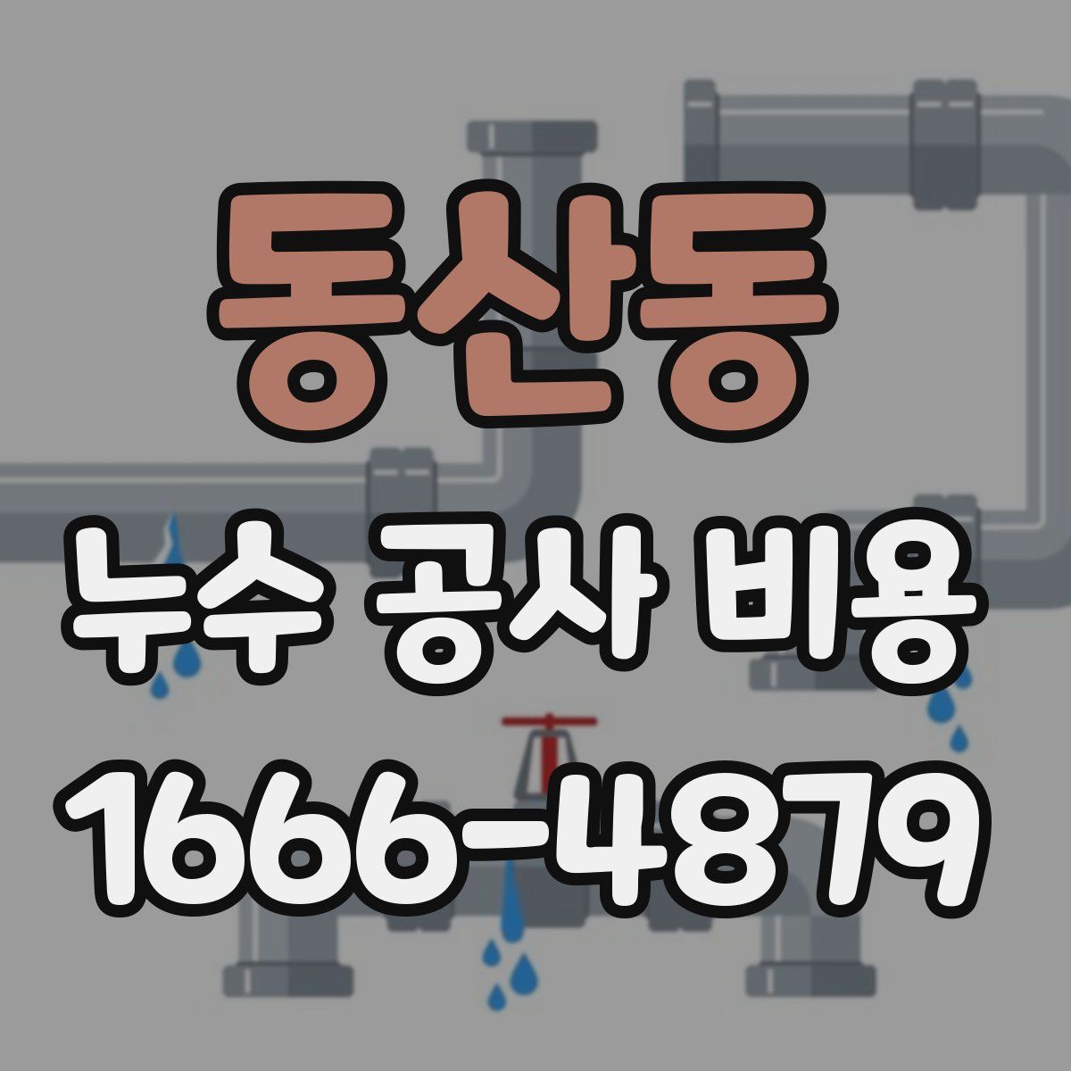 동산동 누수 공사 비용