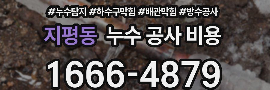 지평동 누수 공사 비용