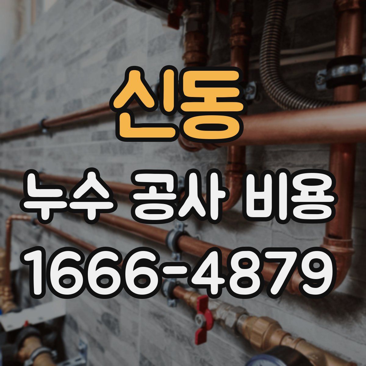 신동 누수 공사 비용