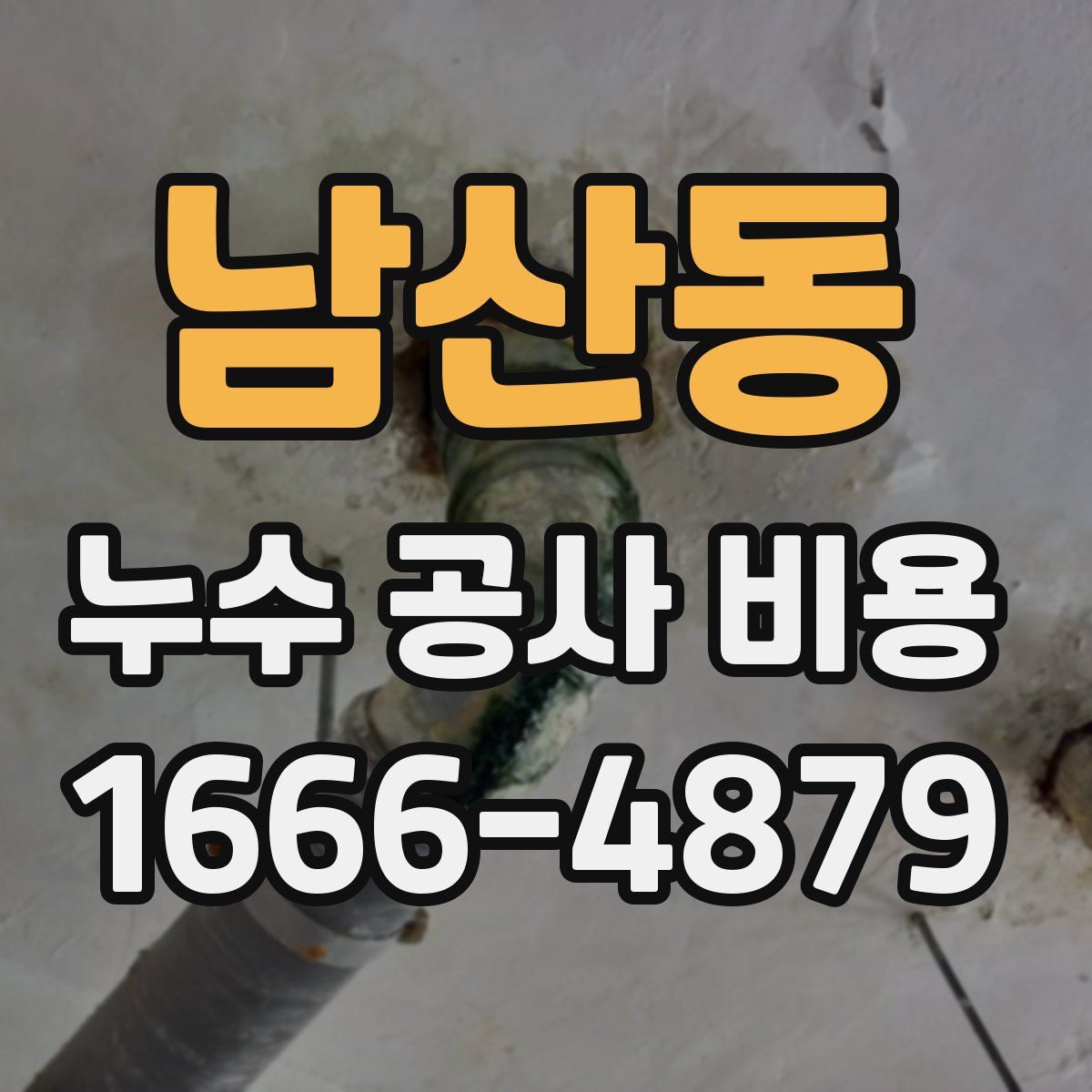 남산동 누수 공사 비용