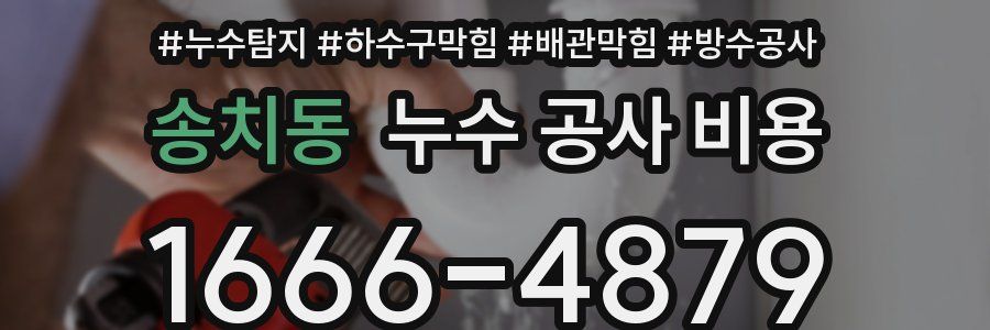송치동 누수 공사 비용