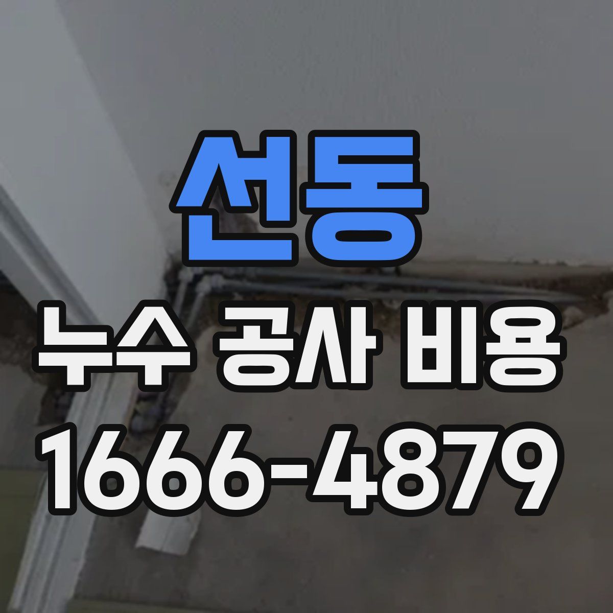선동 누수 공사 비용