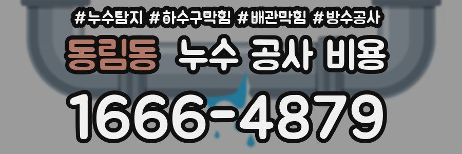 동림동 누수 공사 비용