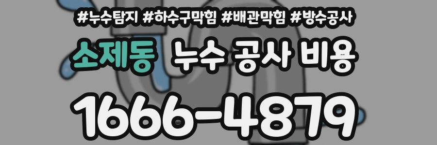 소제동 누수 공사 비용