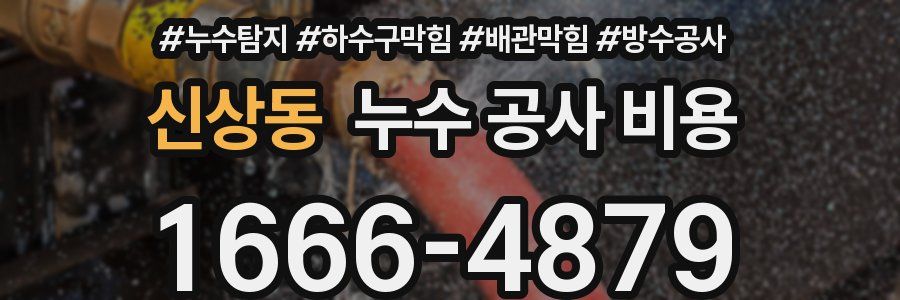 신상동 누수 공사 비용
