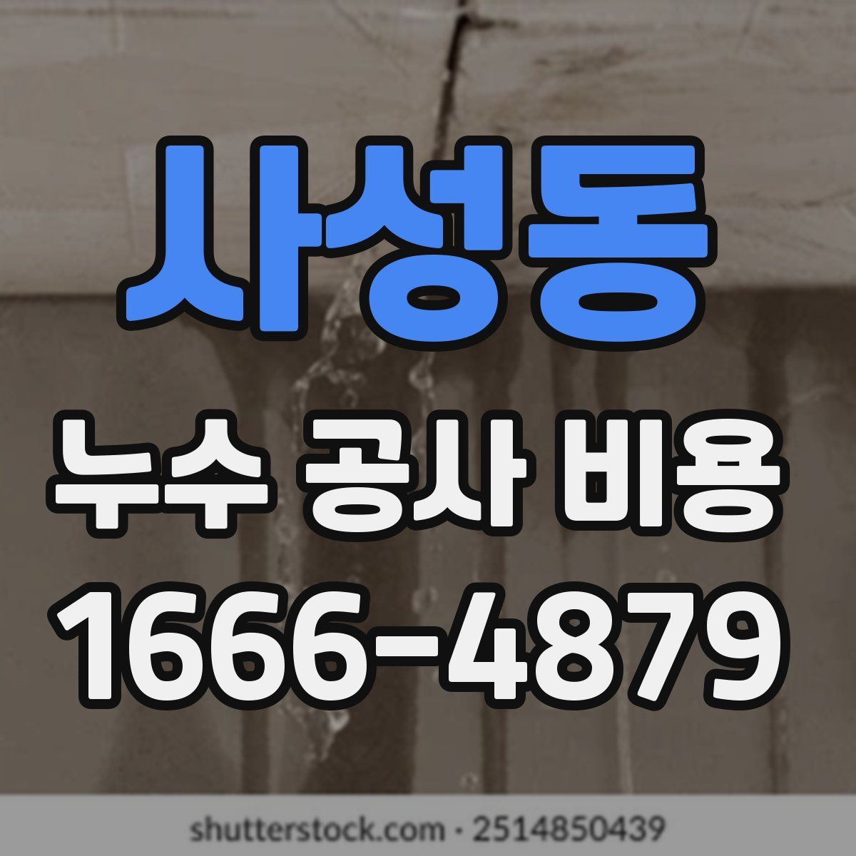 사성동 누수 공사 비용