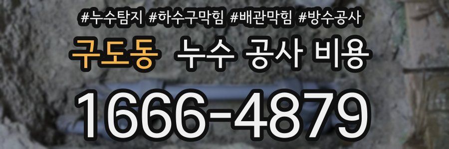 구도동 누수 공사 비용