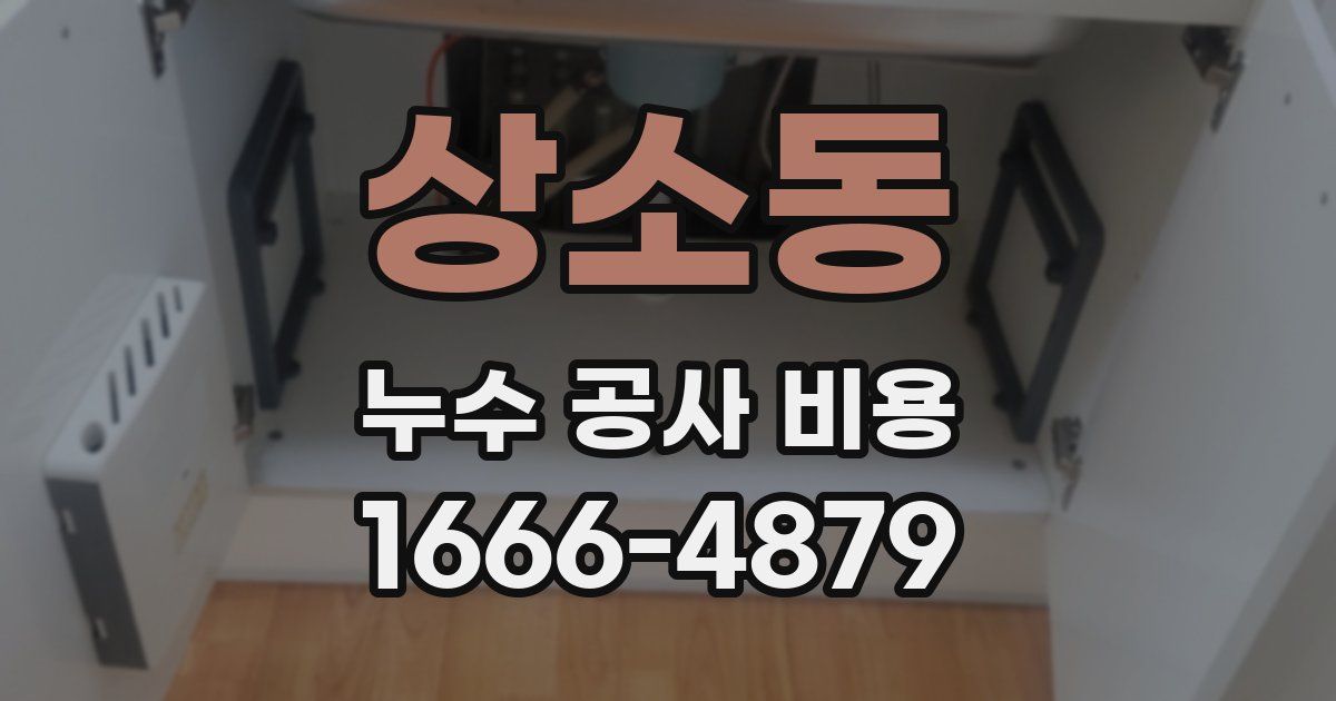 상소동 누수 공사 비용