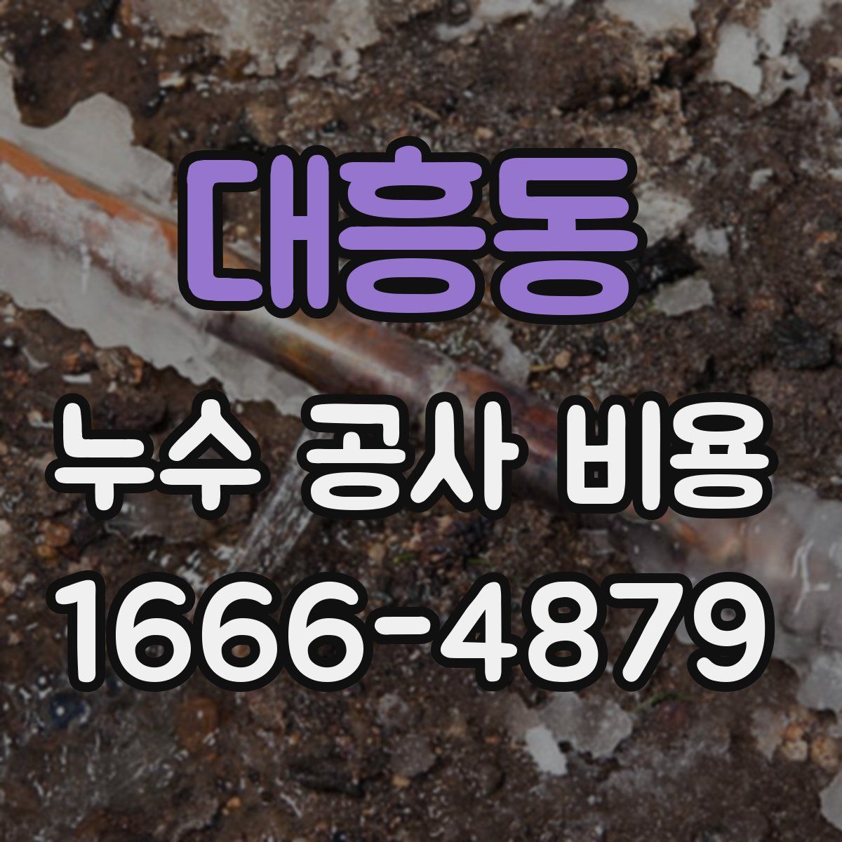 대흥동 누수 공사 비용