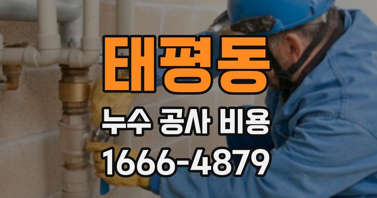 태평동 누수 공사 비용