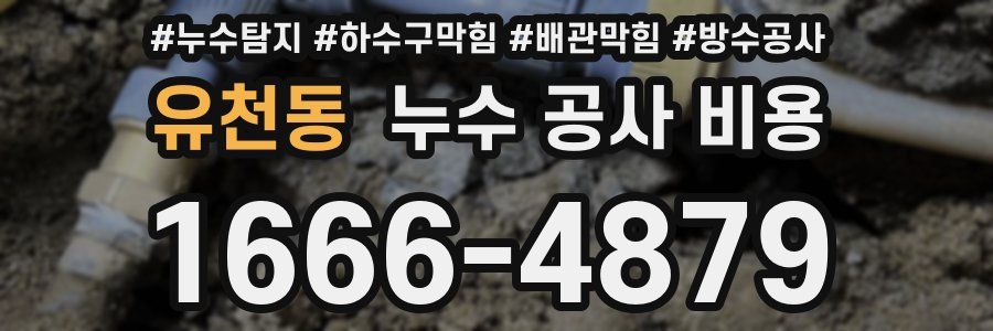 유천동 누수 공사 비용