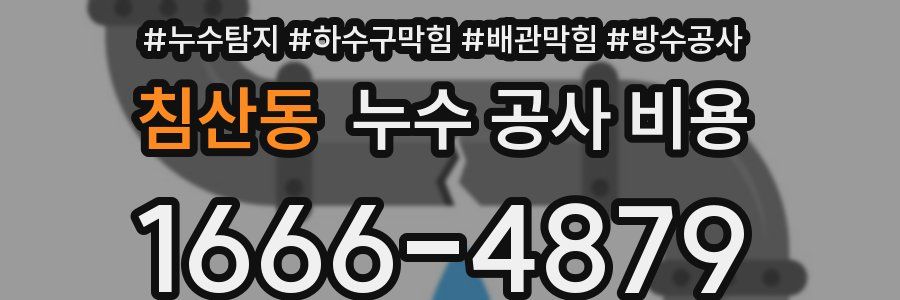 침산동 누수 공사 비용