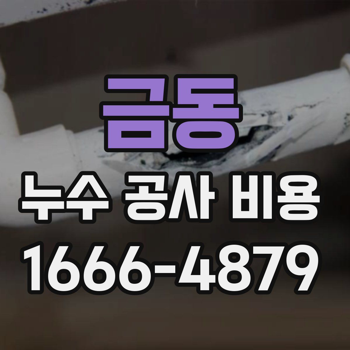 금동 누수 공사 비용