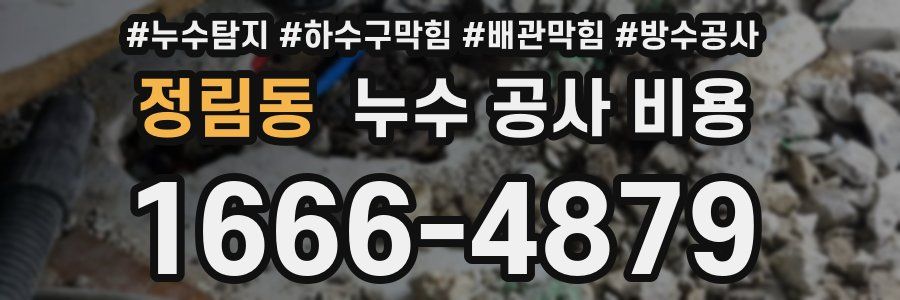정림동 누수 공사 비용