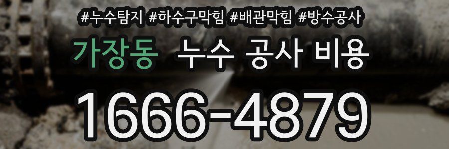 가장동 누수 공사 비용