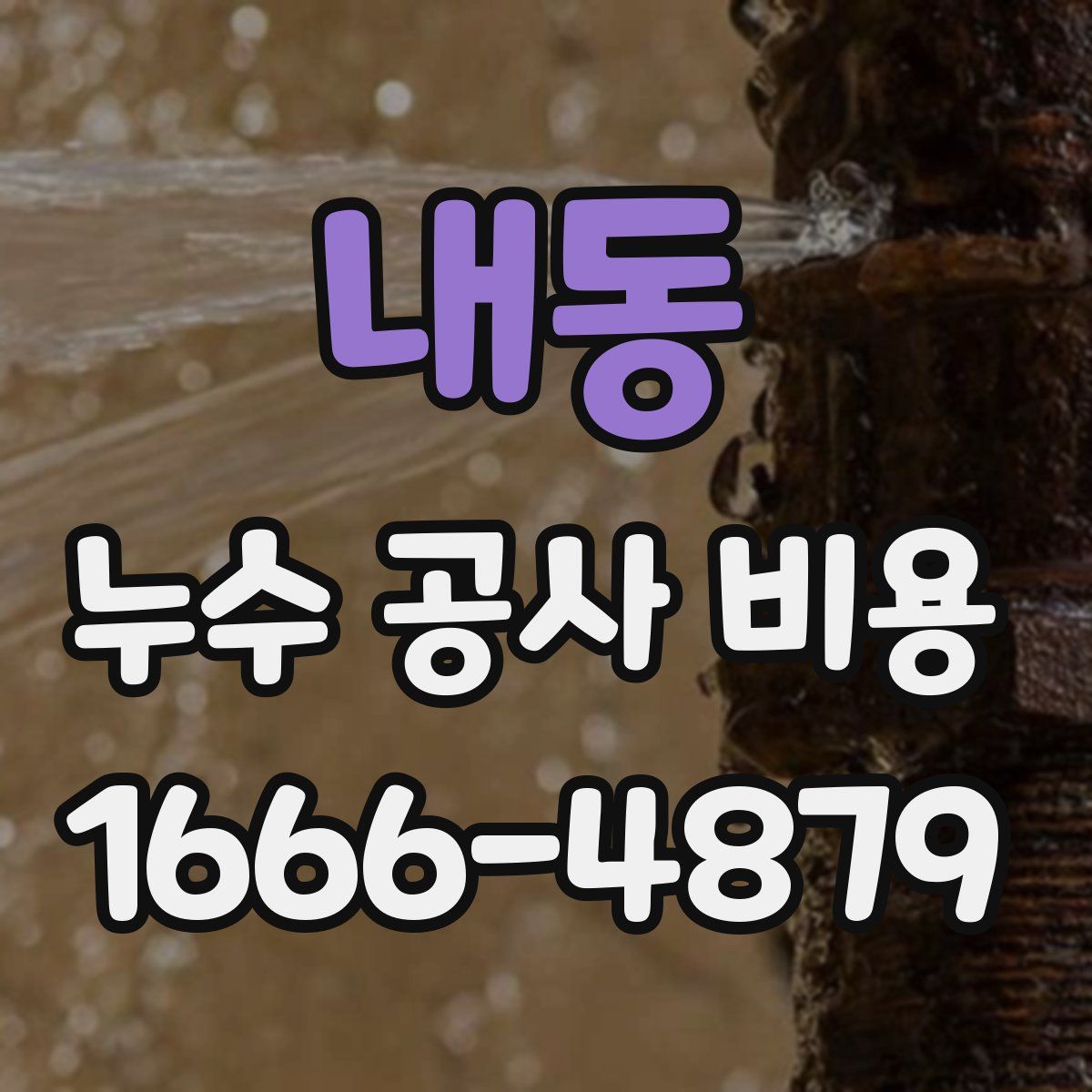 내동 누수 공사 비용