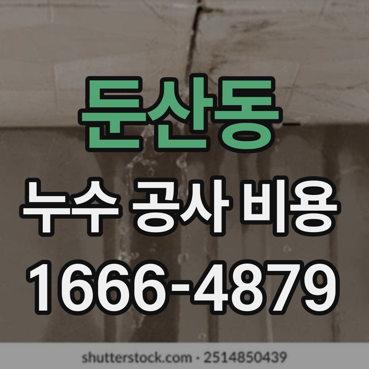 둔산동 누수 공사 비용