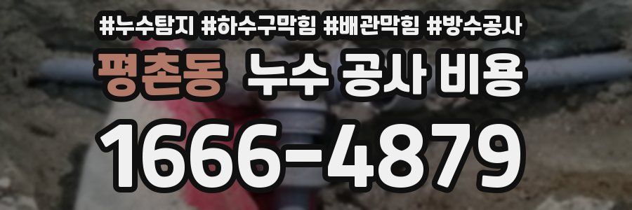 평촌동 누수 공사 비용