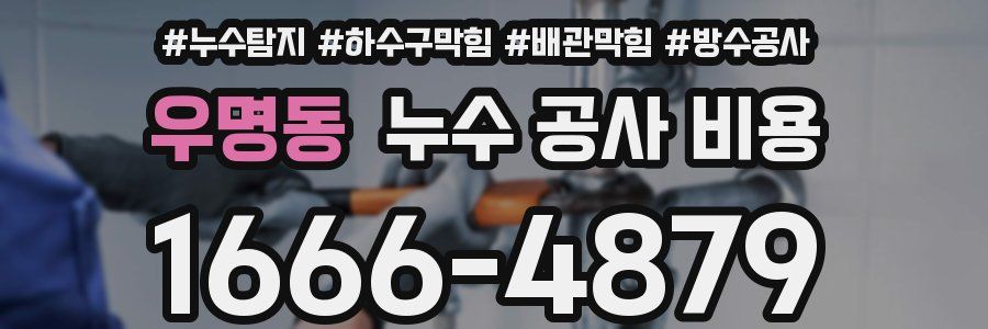 우명동 누수 공사 비용