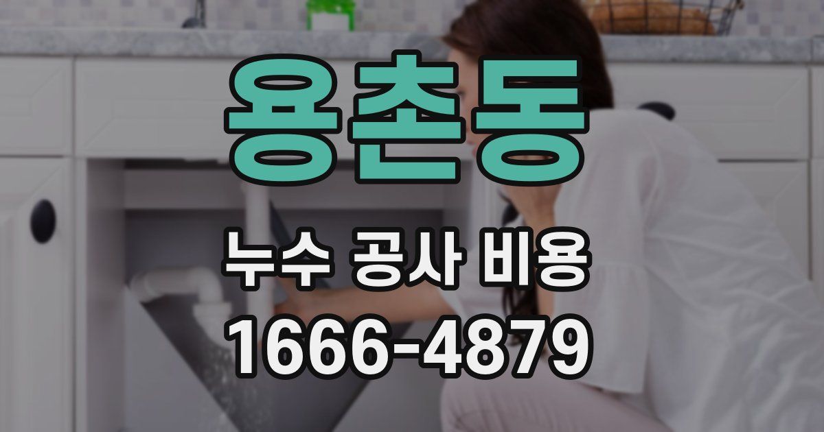 용촌동 누수 공사 비용