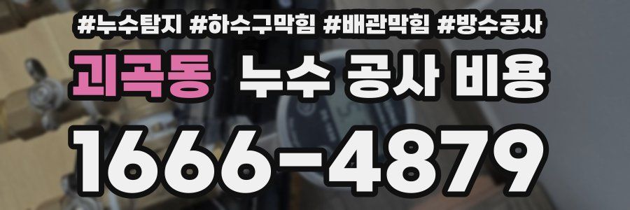 괴곡동 누수 공사 비용