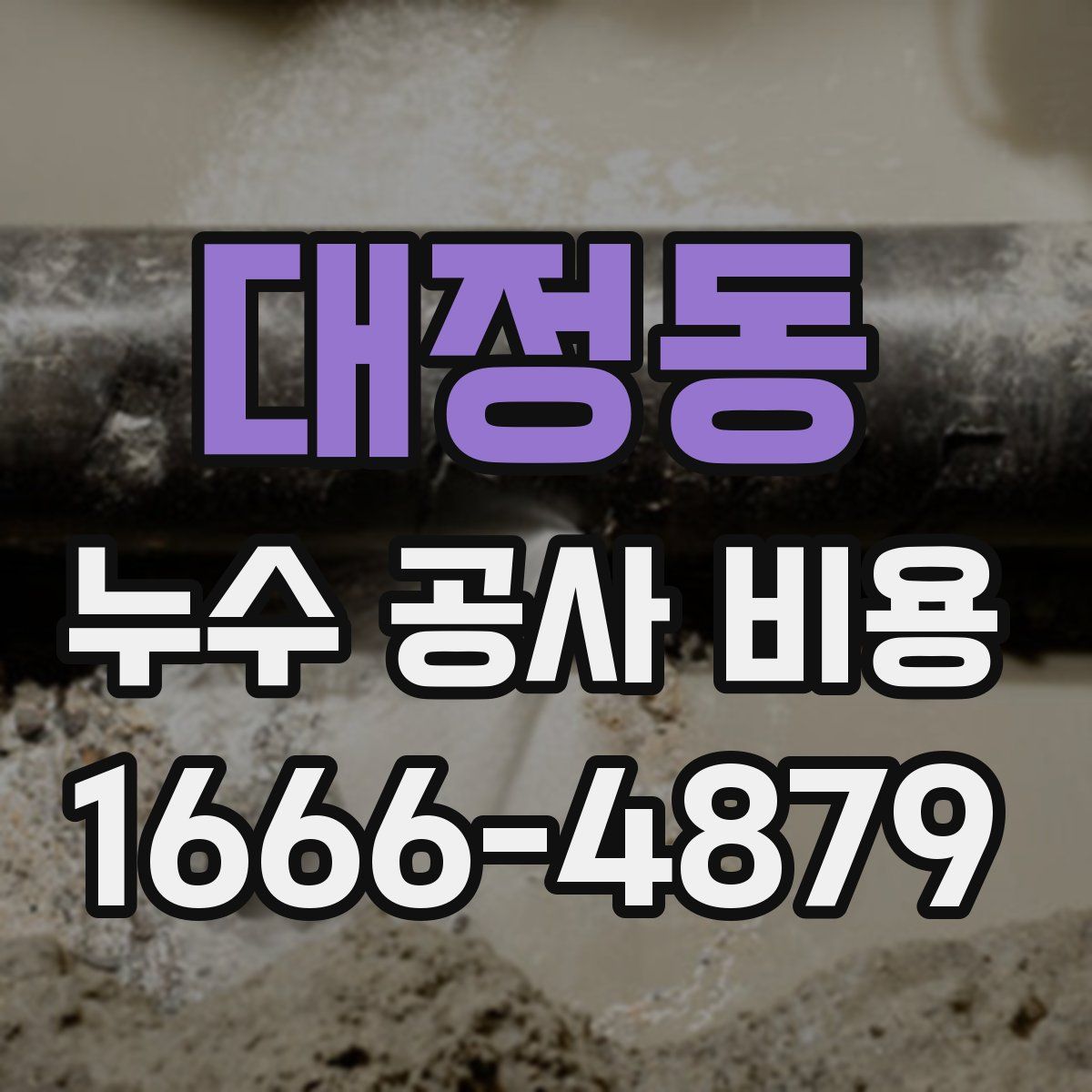 대정동 누수 공사 비용
