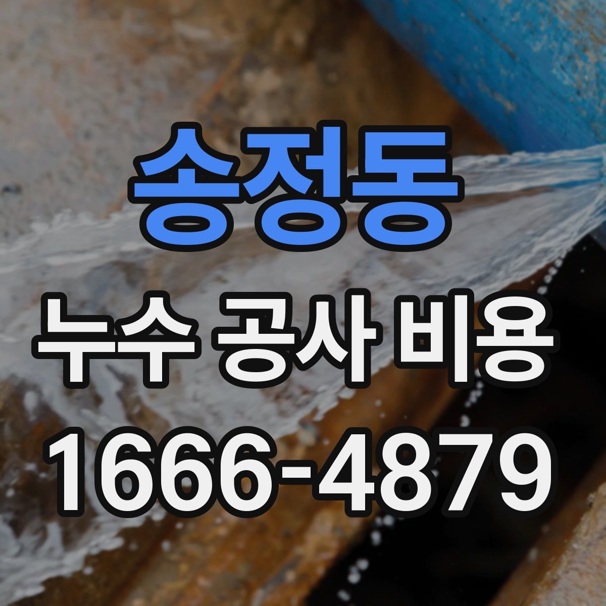 송정동 누수 공사 비용