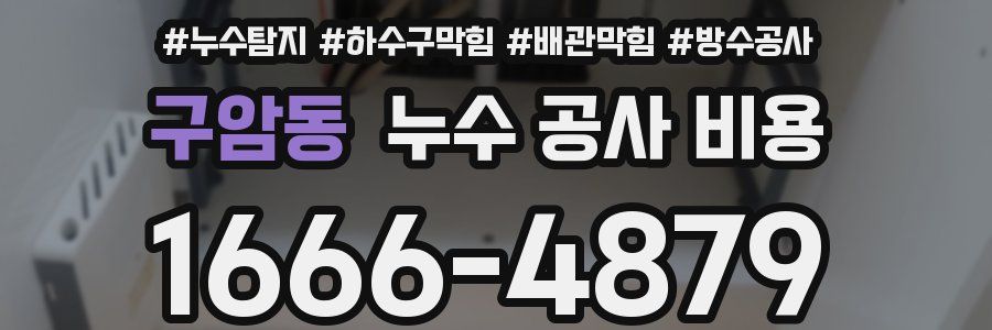 구암동 누수 공사 비용