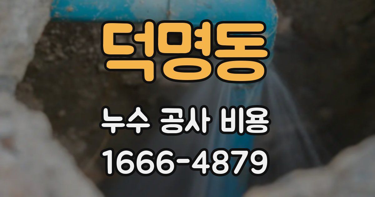 덕명동 누수 공사 비용